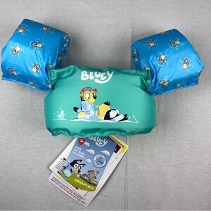 Bluey Child Life Vest Jumper 33-55 lbs Kids Swim Floatie Safety Pool Gear